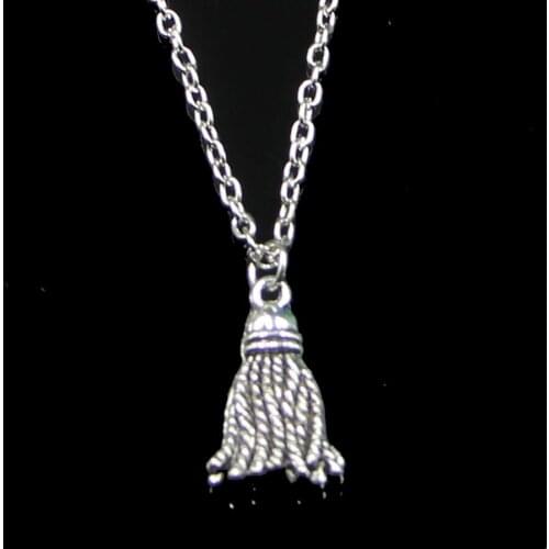 Fashion 20*12mm Tassels Fringing Pendant Necklace Link Chain For Female Choker Necklace Creative Jewelry party Gift