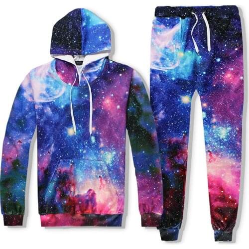 Men Fashion 3D Printed Sky Casual On Male Sweatshirts Unisex Hoodies Coat Tops Sport Pant Spring Autumn Clothing