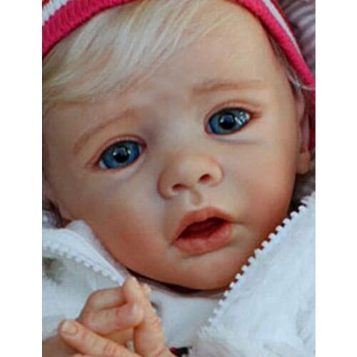 20inch Reborn Doll Kit Ella Rare Limited Sold out Edition Lifelike Soft Touch with Body and eyes Unfinished Unpainted Doll Parts