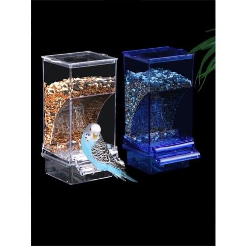 New Parrot Feeder Bird Feeder Anti Scattering and Splash Bird Food Box Automatic Feeder Pet Products Bird Feeder