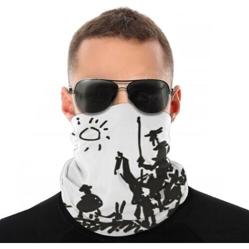 Pablo Picasso Magic Scarf Neck Face Mask Halloween Tube Scarf artist ink spain Seamless Bandana Dustproof Headband Biking Hiking