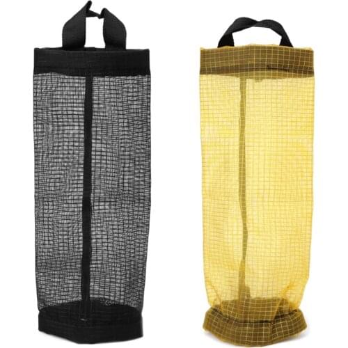 Plastic Bag Holder Dispenser Hanging Storage Trash Garbage Bag Kitchen Organizer