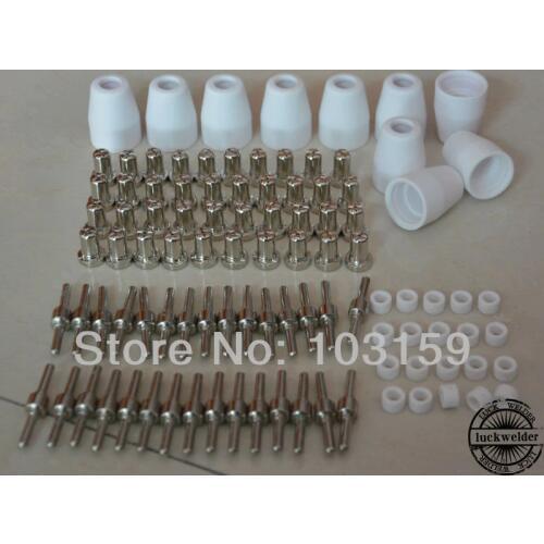 100pcs LG-40 PT-31 Plasma Cuter Consumables Extended Nickel-plated CUT-40 CT-312