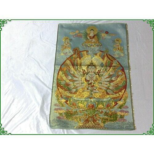 The religious activities of the Maha Cundi Buddha Thangka master crafts