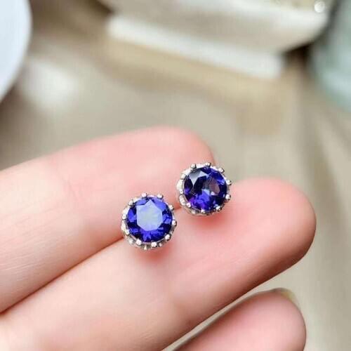 Natural And Real Topaz gemstone earrings S925 silver earrings women fashion earrings New year gift