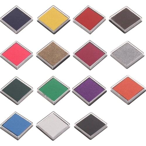 Scrapbooking Stamp Sealing Fence Colorful Inkpad Ink Cushion Decoration Stencil Fingerprint Digital Print Card Making Handicraft