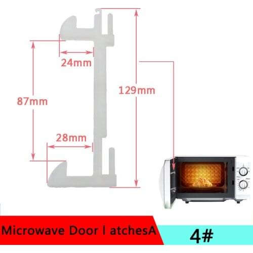 Microwave Hook Door Latches for Samsung Galanz Midea Panasonic Haier Microwave Oven Hook Door Latch Spare Parts Accessories
