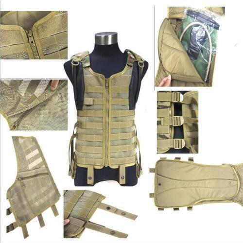 Tactical Game MOLLE System Delta Mesh Vest With Inner Water Bag