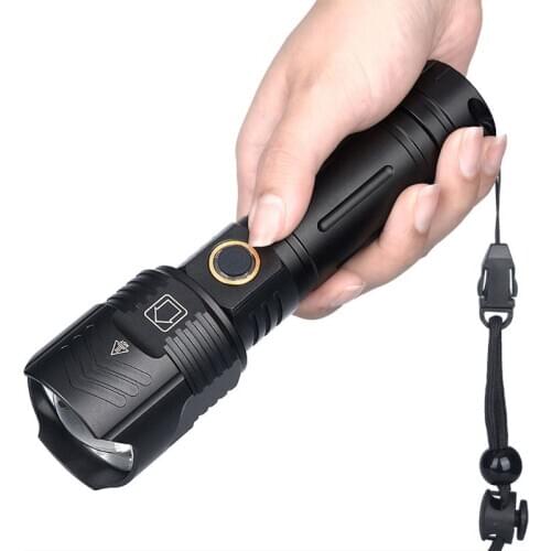 Waterproof Metal 18650 26650 Battery 5 Mode Tourch with USB Output For Cellphone