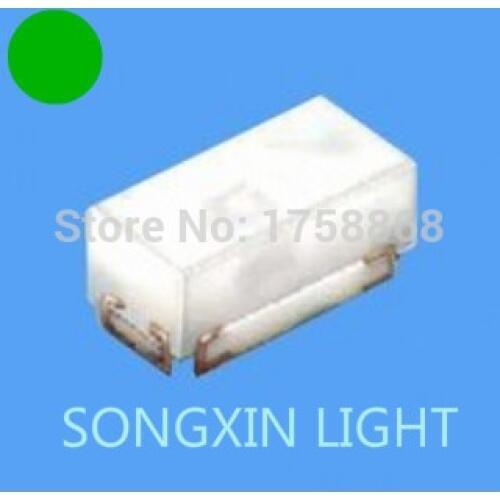 100 pcs SMD SMT 0402 Green Ultra Bright LED lamp light 520-525NM