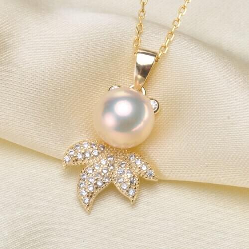 2 COLOR Fish Shape Pendant Base Mountings Findings Jewelry Settings Parts for Pearls Beads Stones Crystal Agate Coral