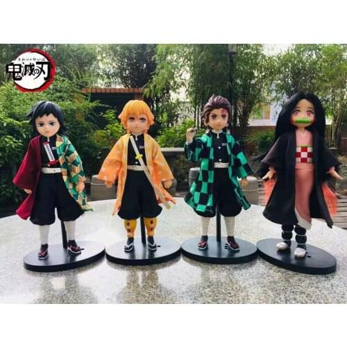 Anime Demon Slayer: Blade 3rd Generation Trendy Fashion Commoner Tanjirou Agatsuma Zenitsu Articulated Boxed Figure