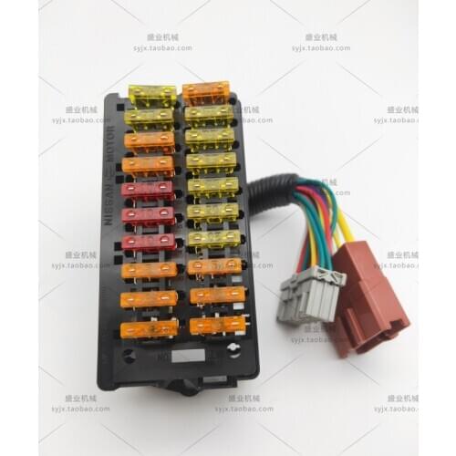 Free shipping excavator accessories KOBELCO SK200-6E 10 ways fuse box digger parts