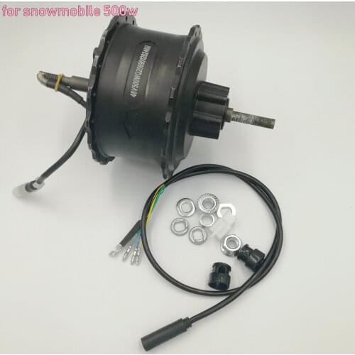 36v48v60v500W Brushless Direct Current Hub Spoke Motor Snowmobile/ATV All Terrain Vehicle/Buggy/UTV Electric Motor Rear Driven