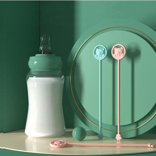 Baby Milk Powder Blender Cute Stirring Rod Long Cartoon Handle Baby Temperature Change Color Stirring Tea Coffee Stirrer Tool