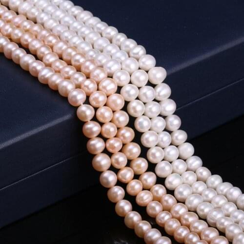 Freshwater Potato-shaped Pearl Loose Beads 7-8 Mm For DIY Bracelet Earring Necklace Sewing Craft Jewelry Accessory