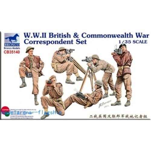 Bronco 1/35 CB35140 British & Commonwealth War Correspondent Set model kit