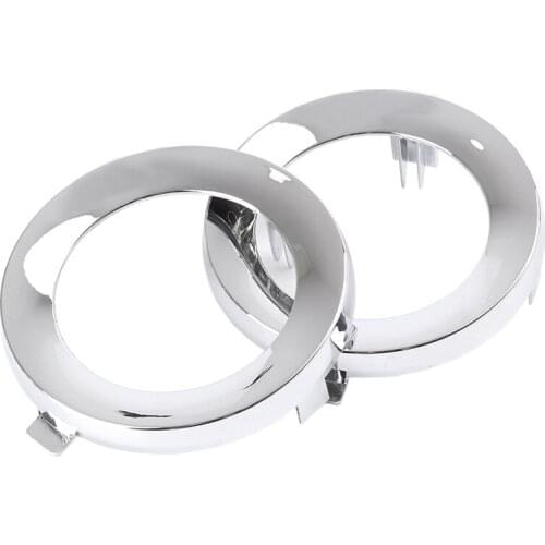 For Subaru Forester 2009-2013 Pair Front Chrome Fog Light Lamp Cover Cap Trim Ring 57731SC000