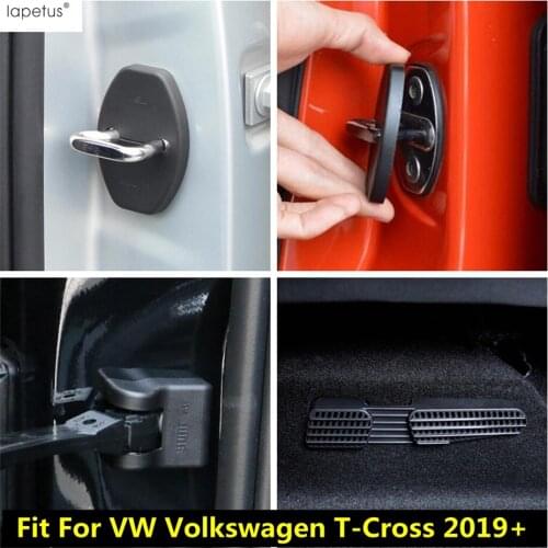 Car Door Lock Arm Cap Stopper Under Seat Air Vent Anti-blocking Dust Cover Trim For VW Volkswagen T-Cross T Cross 2019 - 2021