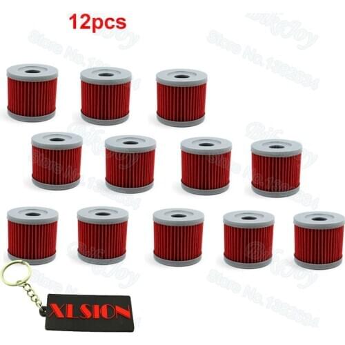 12pcs/pack Dirt Pit Bike Oil Filter For Lifan Zongshen Loncin CB250 Engine 150cc 200cc 250cc