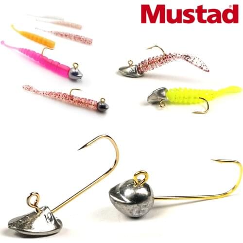 MUstad Rockfish BFS Finesse Soft Lure Hook 5 Pcs/Pack 0.8/1.0/1.5/2.0g Small Mini Lead Jig Head Fishing Hooks