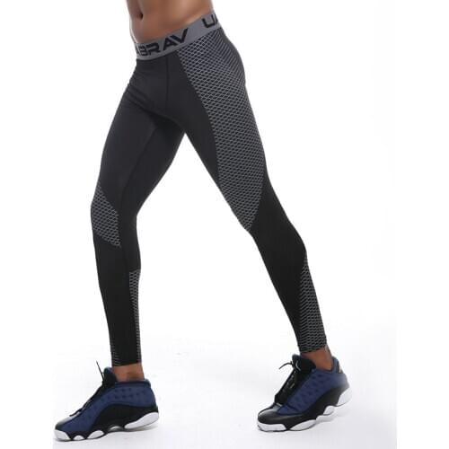 Men Compression Tight Leggings Running Sports Male Gym Fitness Jogging Pants Quick Dry Trousers Workout Training Yoga Bottoms