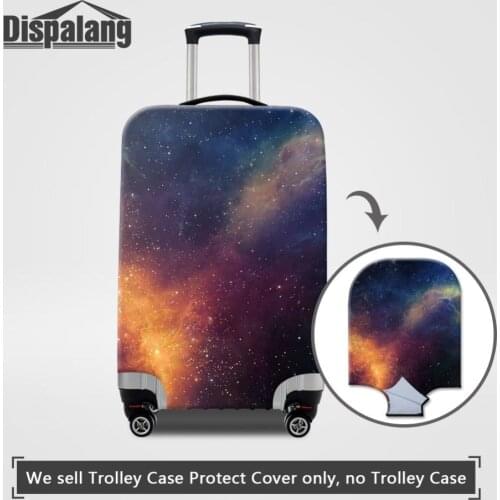 Dispalang Galaxy Universe Space Stars Luggage Suitcase Protective Cover Stretch Elastic Thick Suitcase Cover Travel Accessories