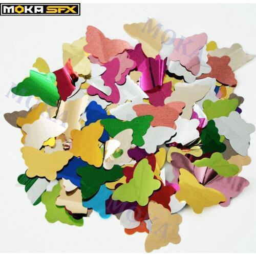 10kg/lot confetti color paper accessories Butterfly paper look nice for confetti machine salyut in stage effect