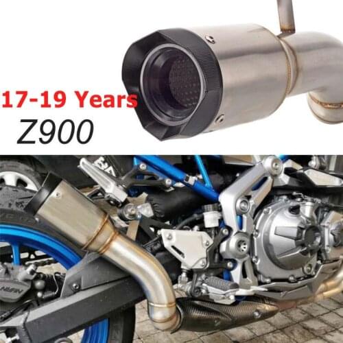 51MM Motorcycle modified muffler Z900 exhaust pipe Z900 middle section FOR Z900 2017-2019 Years muffler