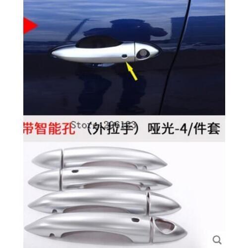 Carbon Fiber ABS 8Pcs/set Car Exterior Door Handle Grab Cover Trim Sticker Styling For Alfa Romeo Giulia Stelvio 2017