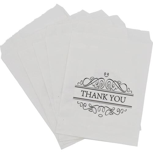 Thank You Kraft Paper Bag Colorful Polka Dots Striped Chevron Paper Wedding Candy Bags Birthday Gift Packaging Gift 13x18cm