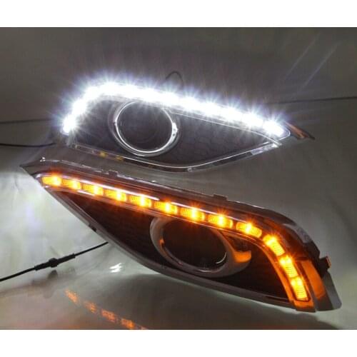 For Honda CRV 2012 2013 2014 2PCS LED Daytime Running Light DRL W/ Turn Signal Lamp