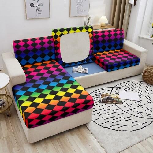 Elastic Sofa Seat Cover Geometric Sofa Covers for Living Room Couch Cover Stretch Removable Sofa Slipcovers 1/2/3/4 Seater