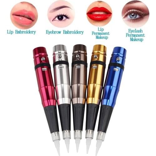 Hot Wholesale high quality cheap Microblading machines with best rotary tattoo machines price for permanent makeup free shipping