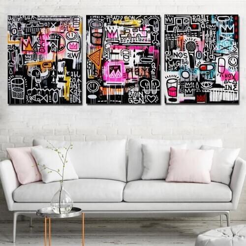Joachimes Graffiti Street Art Disco Death Fish Canvas Prints Picture Modular Paintings On The Wall Home For Living Room Poster