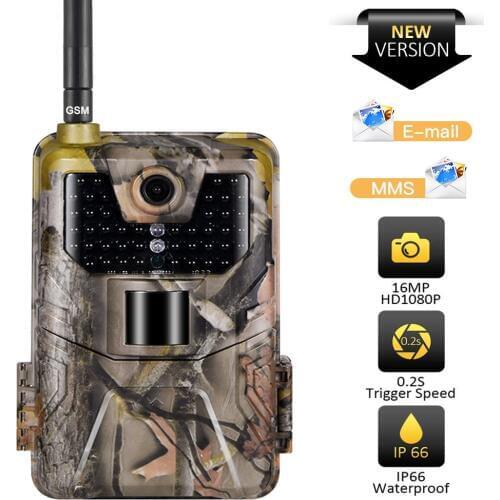 20MP 1080P Wildlife Trail Camera Cellular Night Vision 2G SMS MMS SMTP Email Wireless Hunting Cameras HC900M Surveillance