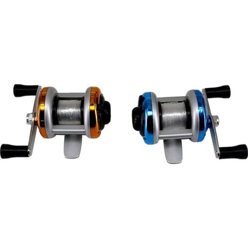 Fishing Reel Mini Metal Bait Casting Spinning Reel Ice Fishing Reel Fish Water Wheel Baitcast Roller 1BB bearing 3.0:1Gesr Ratio
