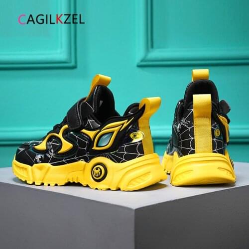 CAGILKZEL High Quality Fashion Kids Sport Shoes For Boys Sneakers Students Breathable Casual Running Children Shoes Boys Enfant