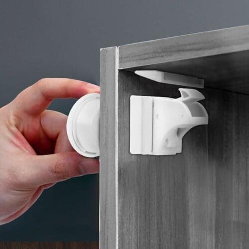 Magnetic Cabinet Locks Installation Partition Thickness 3cm Baby Safety Latches Child Proof Latches Safety Latches W3JE