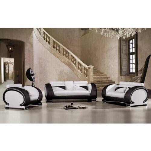 Moder sofa set with leather for living room furniture sofa set