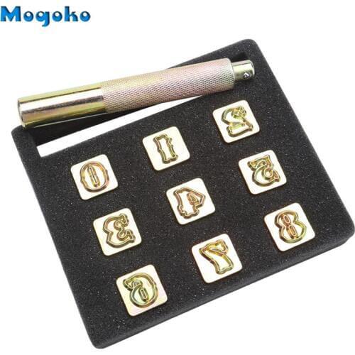 Mogoko 13mm Printing Punch Tool Saddle Making Tools Leather Craft Carving Embossing Stamp DIY Handmade Art Working Numbers 0-8
