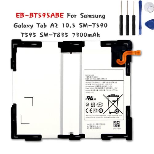 Samsung EB-BT595ABE Original Tablet Battery For Samsung Galaxy Tab A2 10.5 SM-T590 T595 SM-T835 7300mAh