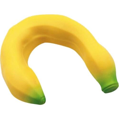 New Simulation Banana Stretch Slow Rebound Squishy Toy Squeezing TPR Fruit Toy Vent Ball Attempt Antistress Reliever Toys