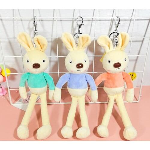 Fragrant Long Leg Yoga Rabbit Long Eared Rabbit Plush Doll Schoolbag Pendant Keychain Female Couple Doll Backpack Hanging Orname