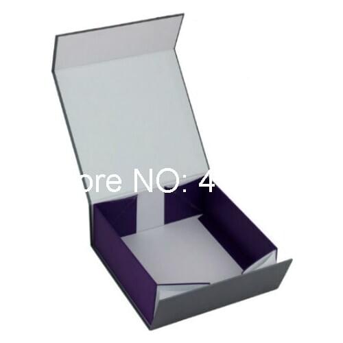 Creative Cardboard Magnet Boxes Velvet Insert Handle Necklace Pendant Bracelet Jewelry Gift Packaging Foldable Paper Box.BX-2049