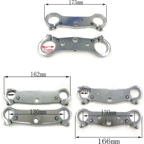 Front Fork 22 25 35mm inverted shock absorber direction device upper and lower plate for 47cc49cc Mini Moto Dirt Bike Motorcycle