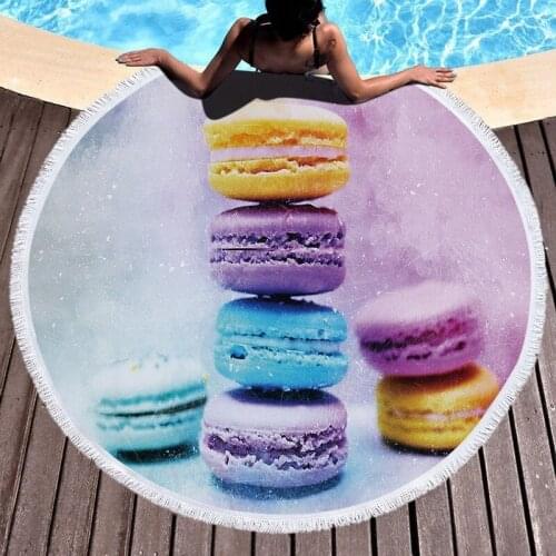 Biscuit cake pattern Towel Beach cover up spa Large beach towel beach towel Bath towels miraculous For home large beach towels