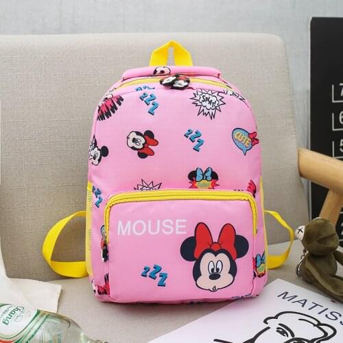 Disney cartoon Minnie Mickey boy girl school bag fashion cute student school bag children outdoor travel bag