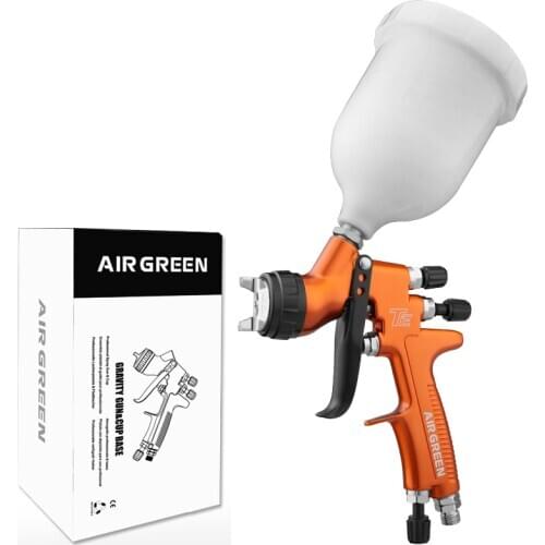 Top-coat HVLP Paint Sprayer Gravity Feed 1.3mm Metal Power Epoxy Oxygen Orange Color Automotive Gelcoat for Car