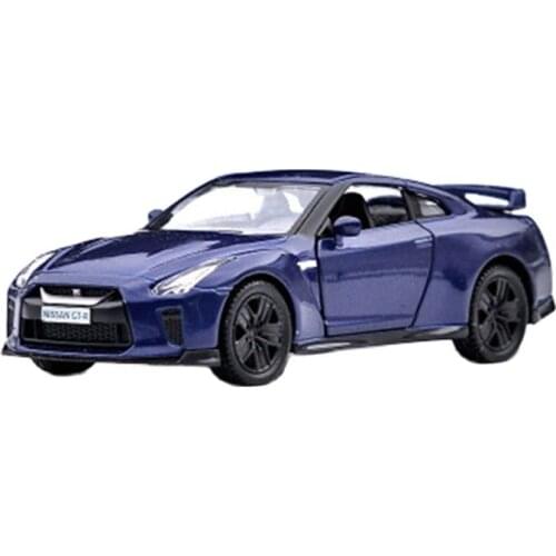Nissan GTR 1/36 Metal Pull Back Car Luxury Vehicle Diecast Model Toys for Collection Xmas Gift Office Home Decoration